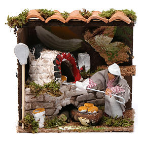 Bewegliche Krippenfiguren: Bäcker 6cm bewegliche Krippenszene Bewegliche Krippenfiguren: Bäcker 6cm bewegliche Krippenszene