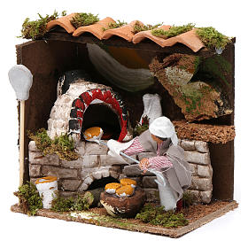 Bewegliche Krippenfiguren: Bäcker 6cm bewegliche Krippenszene Bewegliche Krippenfiguren: Bäcker 6cm bewegliche Krippenszene