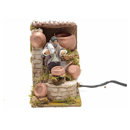 Animated nativity scene figurine, 6 cm tinsmith 1