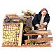 Animated nativity scene figurine, 10 cm carpenter s1