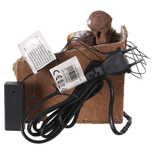 Santon animé pour crèche, boulangère 10 cm 4