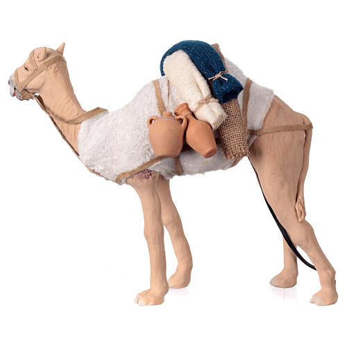 Camelo em movimento para presépio napolitano figuras altura média 24 cm 5