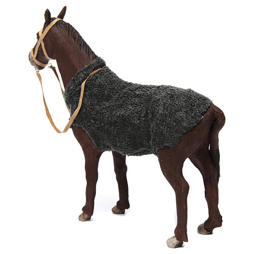 Cavallo in movimento 24 cm presepe napoletano 3