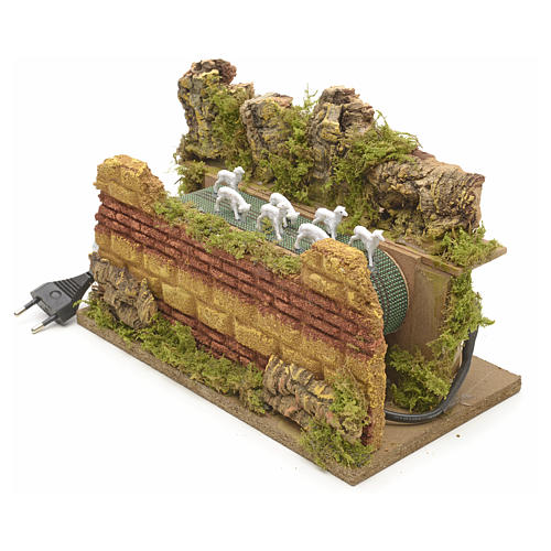 Animated nativity scene figurine, moving herd 25 x 14cm 3
