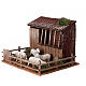 Animated nativity figurine, sheepfold with moving sheep 14.5x23x s2