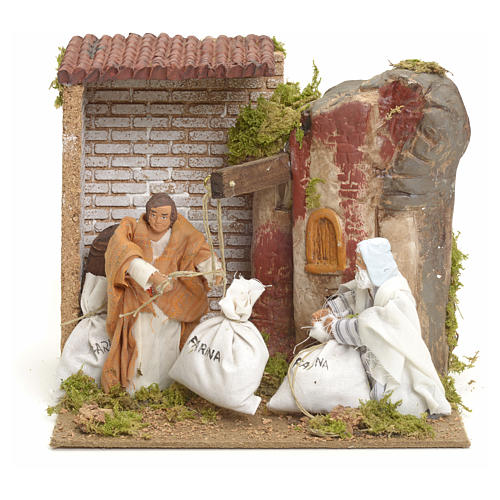 Animated manger scene setting, millers 12 cm 1