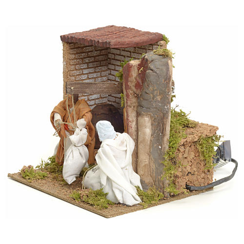 Animated manger scene setting, millers 12 cm 2