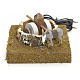 Animated nativity scene figurine, 12 cm donkey at the grindstone s1