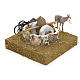 Animated nativity scene figurine, 12 cm donkey at the grindstone s2