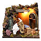 Animated Nativity scene figurine, laundress, 12 cm s1