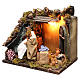 Animated Nativity scene figurine, laundress, 12 cm s2