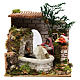 Animated nativity scene figurine,12 cm washerwoman with fountain s1