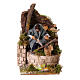 Animated nativity scene figurine, 6cm woodcutter 14x9cm s1