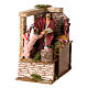 Animated nativity scene figurine, 8cm butcher 14x9cm s2