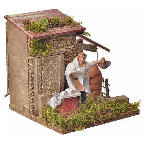 Statuina Presepe Macellaio 12cm | PVC Rifinito A Mano | Decorazione Natalizia Italiana - Foto 2