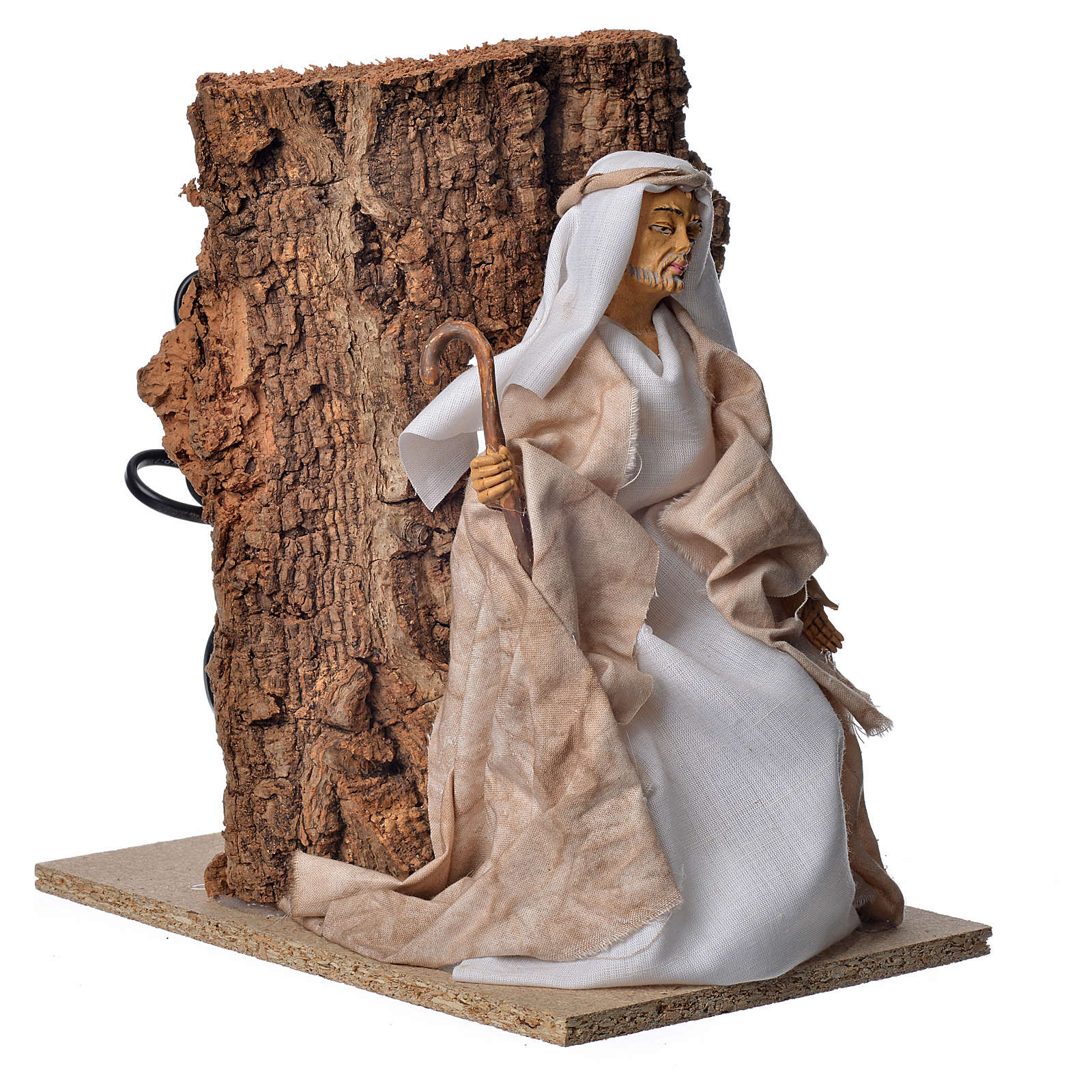 Animated nativity scene figurine, Saint Joseph, 30 cm | online sales on