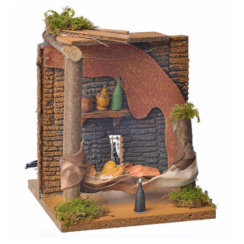 Animated nativity scene figurine, sleeping man, 10 cm 3