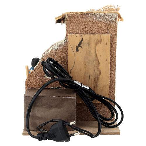 Pani z kurami 10 cm scena do ruchomej szopki z Neapolu 4