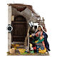 Neapolitan Nativity figurine, moving lady with hens, 10 cm s1