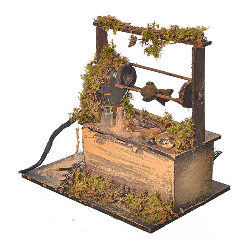 Bratspieß mit Led, bewegliche Szene 2