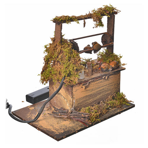 Bratspieß mit Led, bewegliche Szene 3