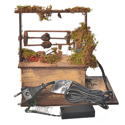 Bratspieß mit Led, bewegliche Szene 4