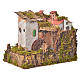 Nativity accessory, water mill with pump 33x18x25cm s2