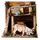 Animated nativity figurine, cow, 7cm s1