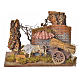 Animated nativity figurine, ox with cart 10cm s1
