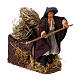 Farmer with hay, animated Neapolitan nativity, 10cm s3