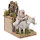 Shepherd with donkey, 8cm animated nativity s3