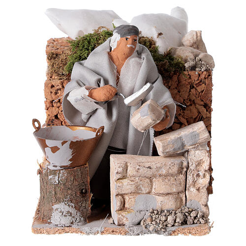 Builder, 8cm animated nativity 5