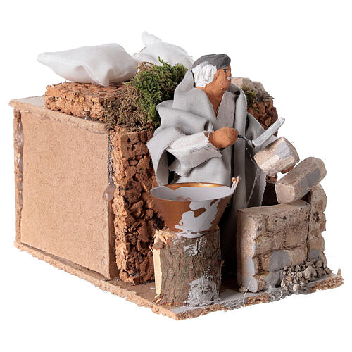 Builder, 8cm animated nativity 7