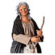 Kobieta zamiatająca 24 cm ruchoma figurka szopki z Neapolu s2
