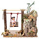 Child on swing, animated nativity figurine 10cm s1