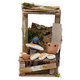 Bewegliche Krippenfiguren: Brot Verkäufer 7cm bewegliche Krippensszene Bewegliche Krippenfiguren: Brot Verkäufer 7cm bewegliche Krippensszene