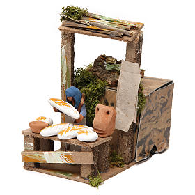 Bewegliche Krippenfiguren: Brot Verkäufer 7cm bewegliche Krippensszene Bewegliche Krippenfiguren: Brot Verkäufer 7cm bewegliche Krippensszene