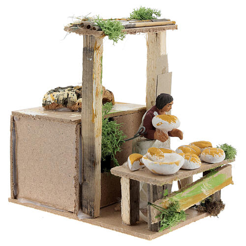 Bread seller, 7cm animated nativity 3