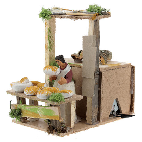 Bread seller, 7cm animated nativity 2