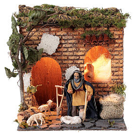 Mendicante 10 cm movimento presepe Napoli