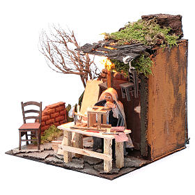 Presepe Napoletano: Aggiustatore di sedie 10 cm movimento presepe Napoli