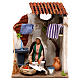 Animated woman hanging clothes 10cm Neapolitan Nativity s1