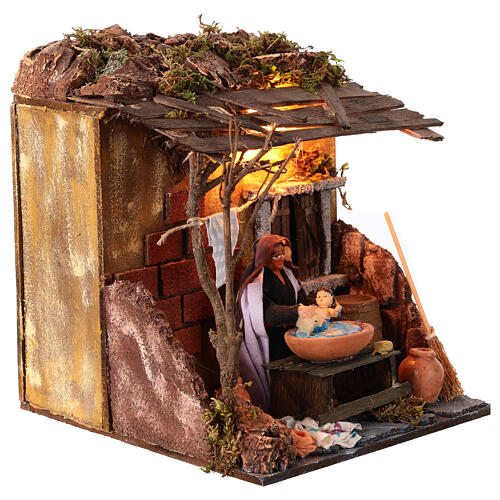 Animated carer 10cm Neapolitan Nativity 3