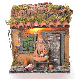 Presepe Napoletano: Badante 10 cm movimento presepe Napoli