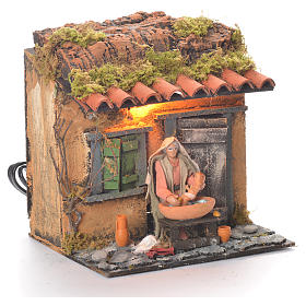 Presepe Napoletano: Badante 10 cm movimento presepe Napoli