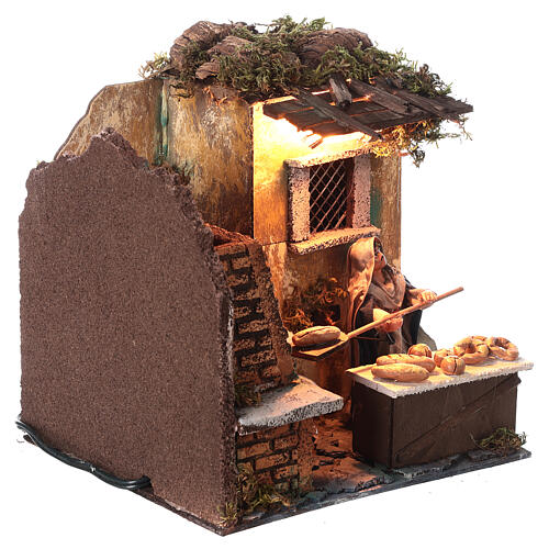 Animated baker 10cm Neapolitan Nativity 4