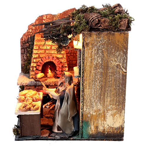 Animated baker 10cm Neapolitan Nativity 2