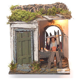 Presepe Napoletano: Arrotino 10 cm movimento presepe napoletano