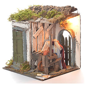 Presepe Napoletano: Arrotino 10 cm movimento presepe napoletano