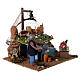 Fishmonger's stall with fountain and light Neapolitan Nativity 10cm s3